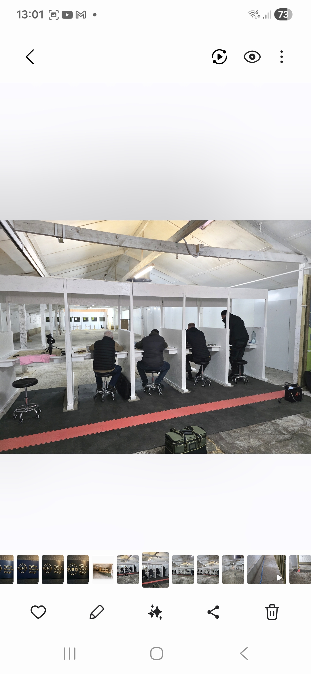 We are busy building the range and testing the facilities